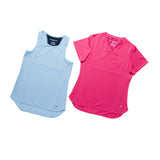 NEW FREEDOM Fuchsia Pink V-Neck Sports Top