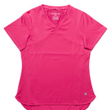 NEW FREEDOM Fuchsia Pink V-Neck Sports Top