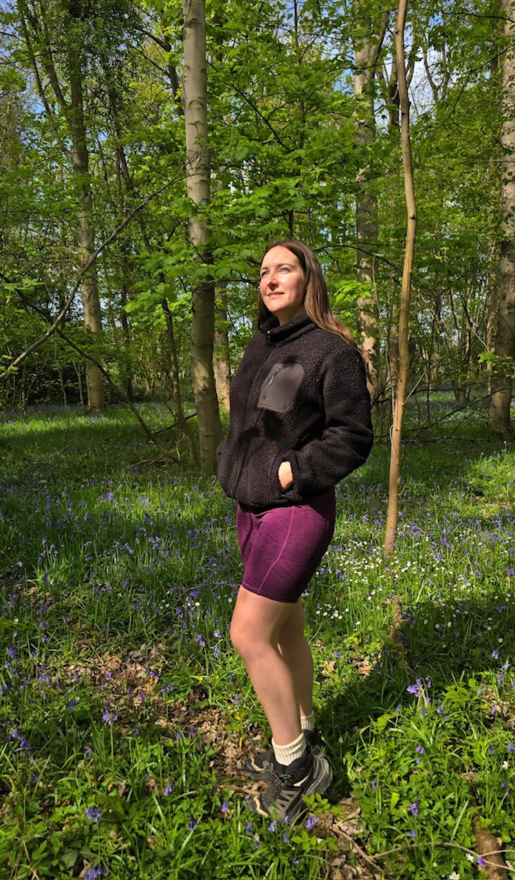 NEW TRAILBLAZER Plum Dot Print Cycling Shorts My Urban Trail