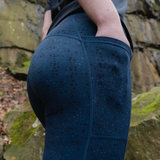 NEW TRAILBLAZER Navy Dot Print Hiking Leggings