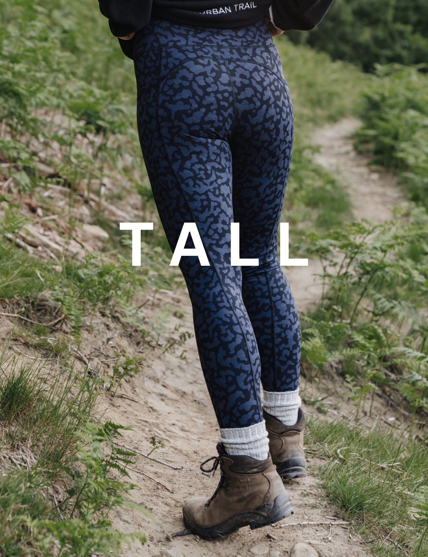 TRAILBLAZER 34'' TALL Navy Printed Hiking Leggings My Urban Trail