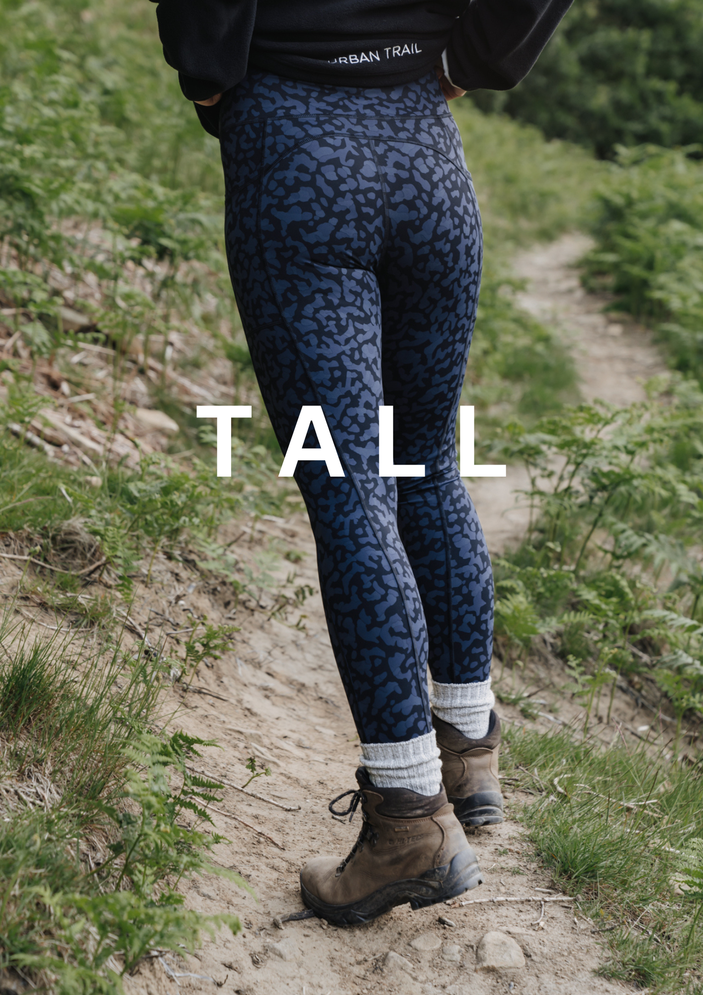TRAILBLAZER 34'' TALL Navy Printed Hiking Leggings My Urban Trail