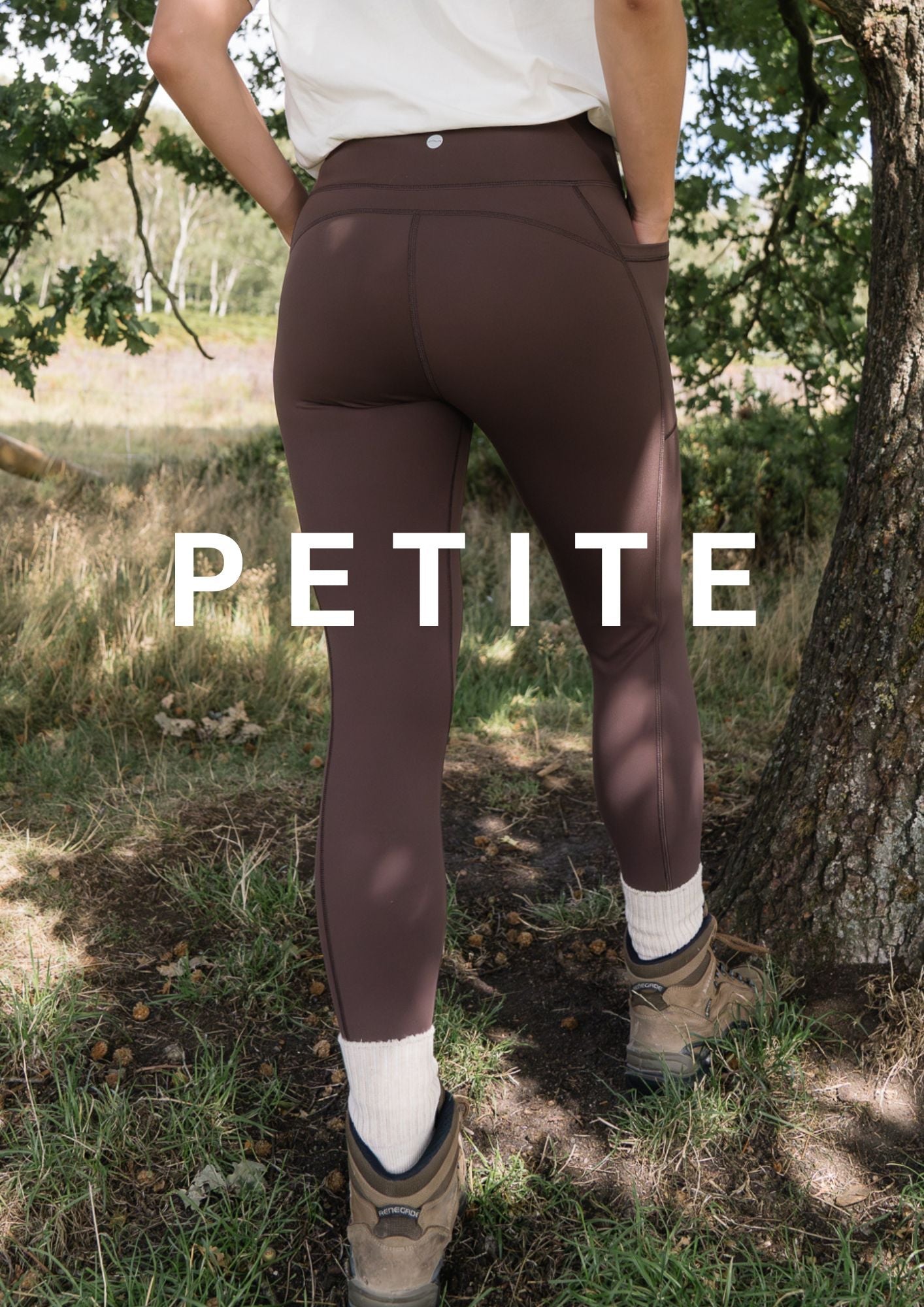 TRAILBLAZER 25'' PETITE Chocolate Hiking Leggings My Urban Trail