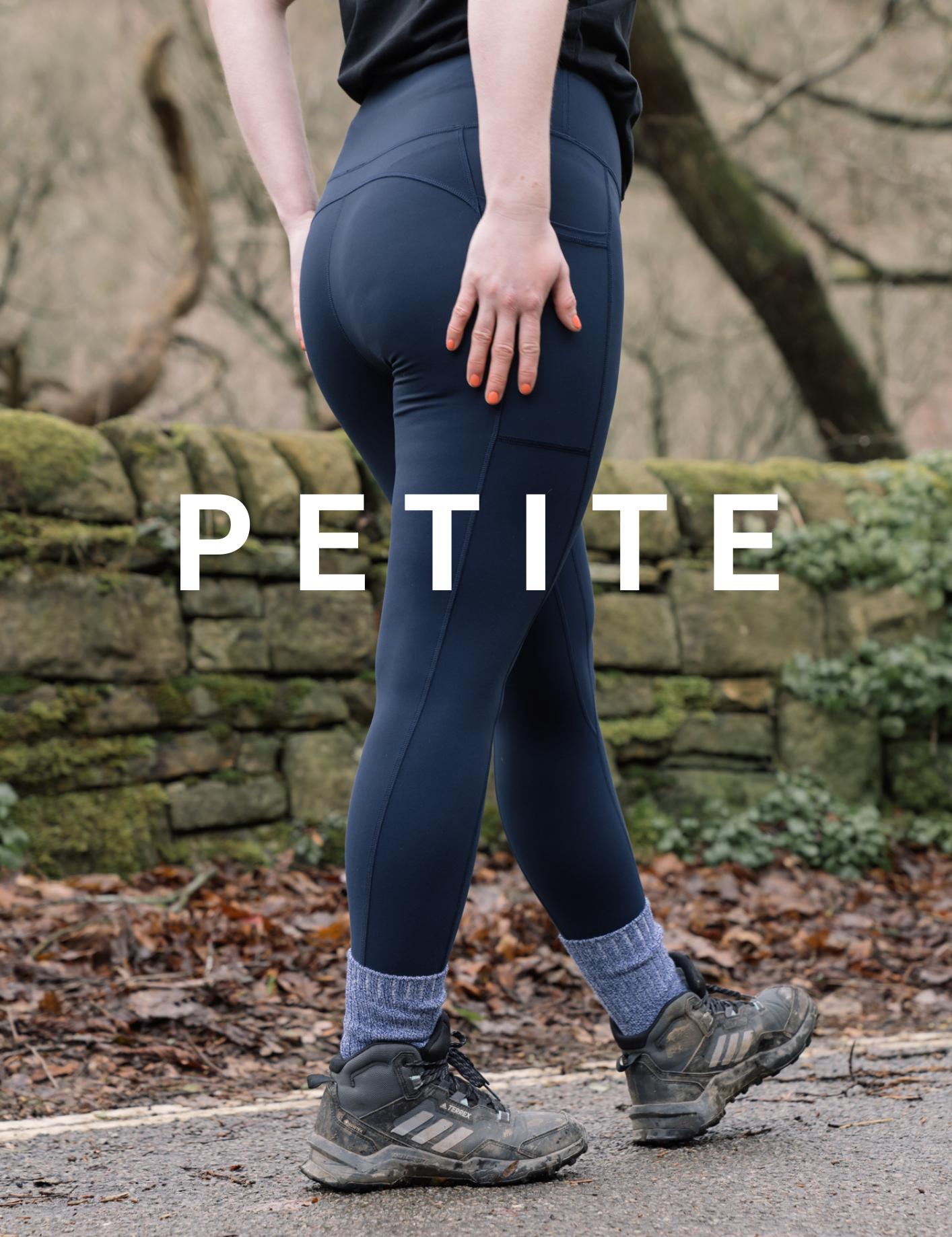 TRAILBLAZER 25'' PETITE Navy Hiking Leggings My Urban Trail