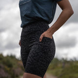 TRAILBLAZER Black Printed Cycling Shorts