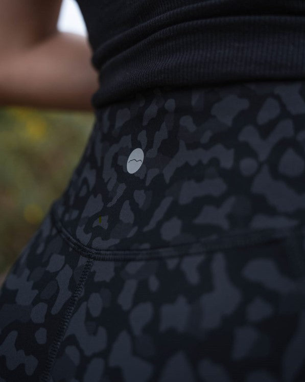 TRAILBLAZER Black Printed Cycling Shorts