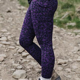 TRAILBLAZER Purple Printed Hiking Leggings