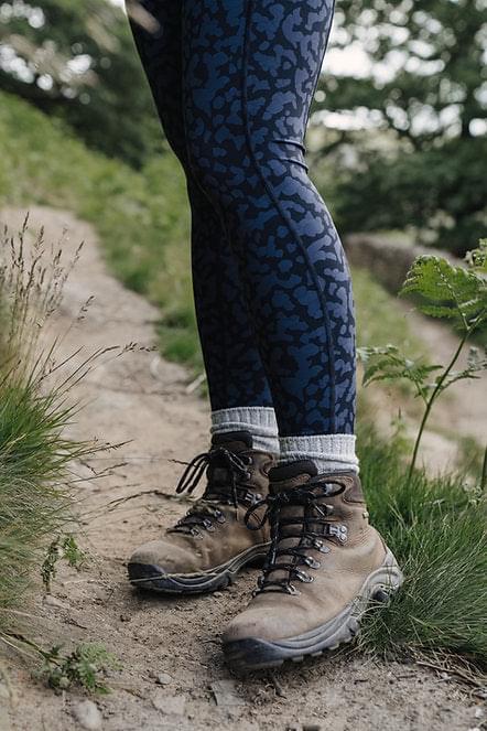 TRAILBLAZER Navy Printed Hiking Leggings