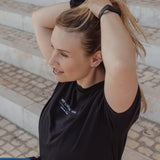 MY URBAN TRAIL Classic Slogan Black T-shirt