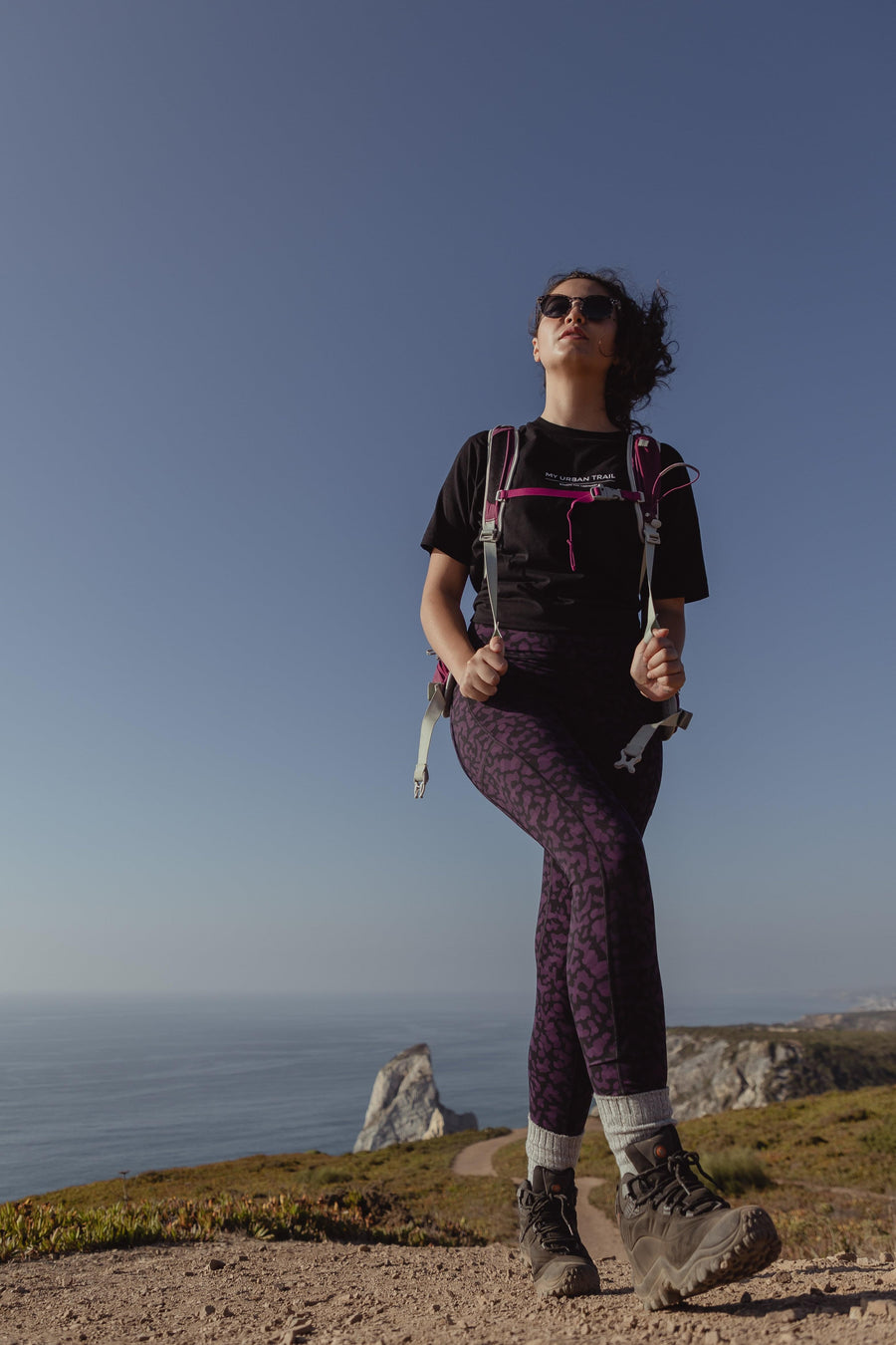 TRAILBLAZER Purple Printed Hiking Leggings – My Urban Trail
