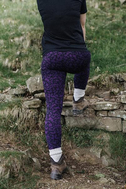 TRAILBLAZER Purple Printed Hiking Leggings