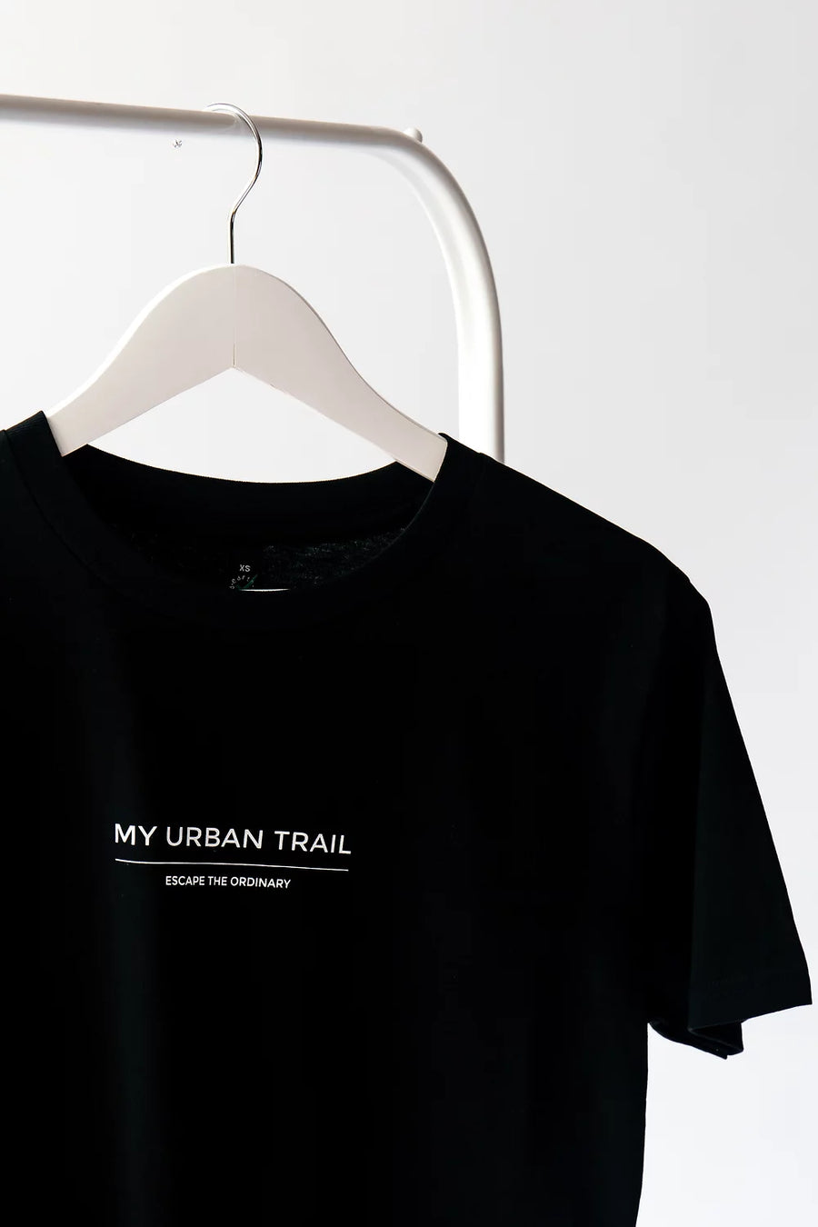 MY URBAN TRAIL Classic Slogan Black T-shirt