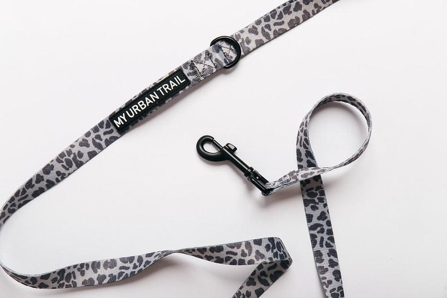 WILD THING Grey Leopard Dog Lead