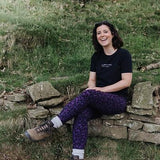 TRAILBLAZER Purple Printed Hiking Leggings