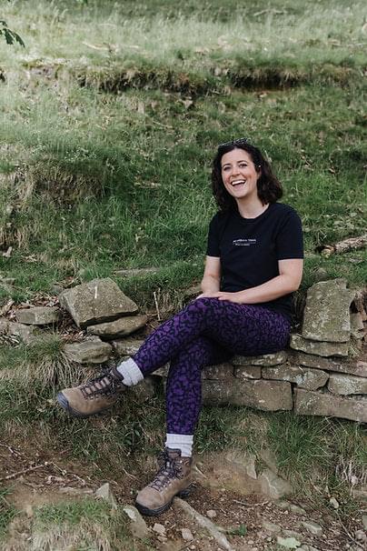 TRAILBLAZER Purple Printed Hiking Leggings