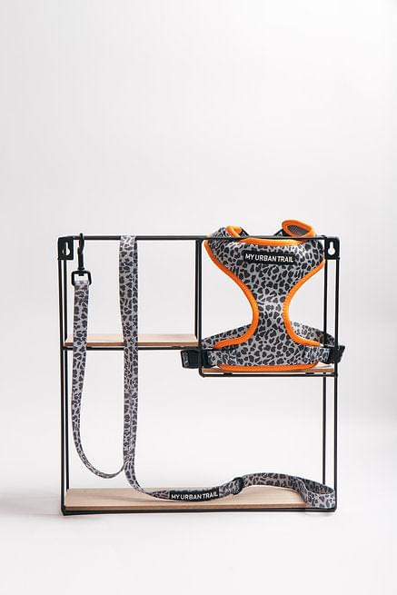 WILD THING Grey Leopard Dog Lead