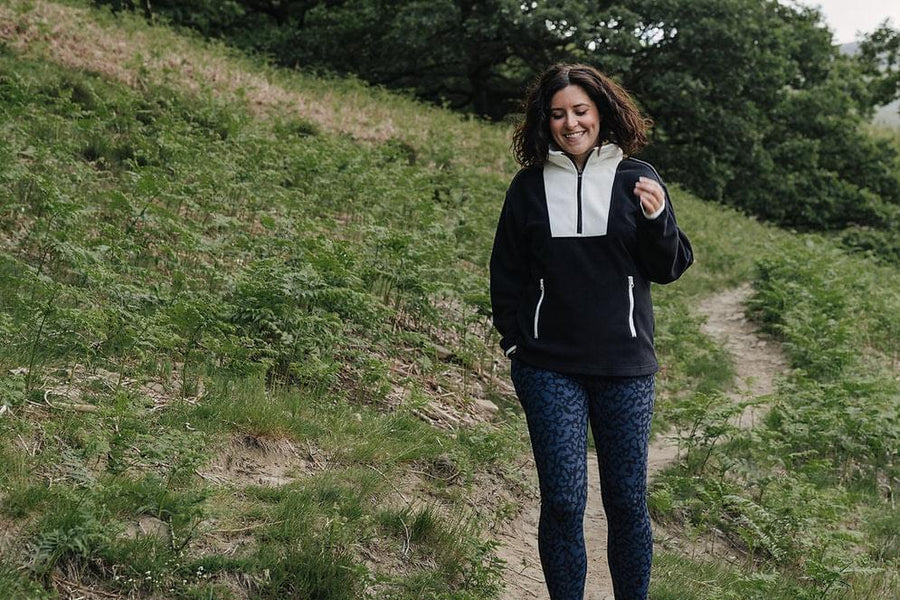TRAILBLAZER Navy Printed Hiking Leggings