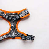 WILD THING Grey Leopard Adjustable Dog Harness