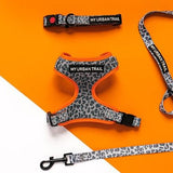 WILD THING Grey Leopard Safety Clasp Collar