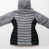 EXPLORE Grey Leopard Silhouette Puffer Jacket