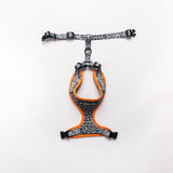 WILD THING Grey Leopard Adjustable Dog Harness