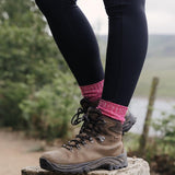 HIT THE ROAD Pink Hiking Socks