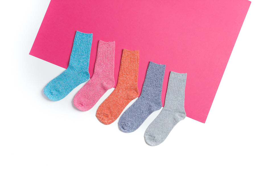 HIT THE ROAD Navy Hiking Socks